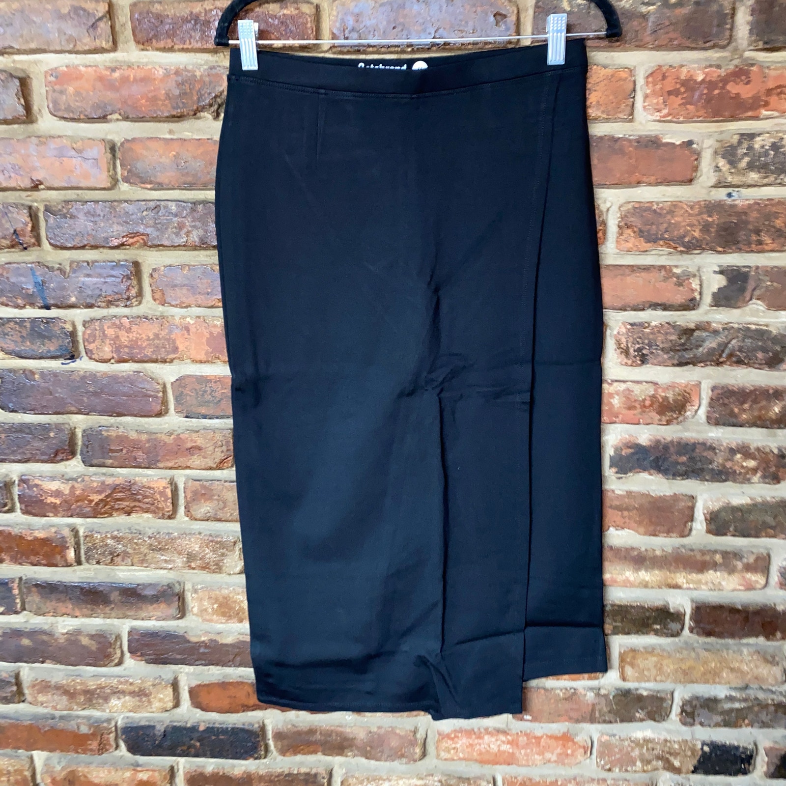 New Betabrand Black The Sassiest Capri Cropped Overlay Pants Size Large Petite — image 2 of 8